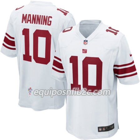 Camiseta Hombre NFL New York Giants Eli Manning 10 Nike Blanco
